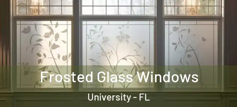  Frosted Glass Windows University - FL