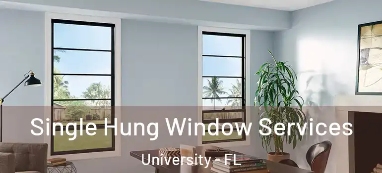  Single Hung Window Services University - FL