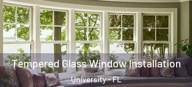  Tempered Glass Window Installation University - FL