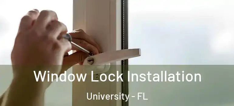  Window Lock Installation University - FL